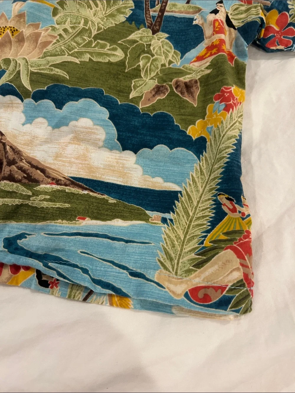 Tori Richard Kids' Short-Sleeve Hawaiian Shirt boat day 2T 3T